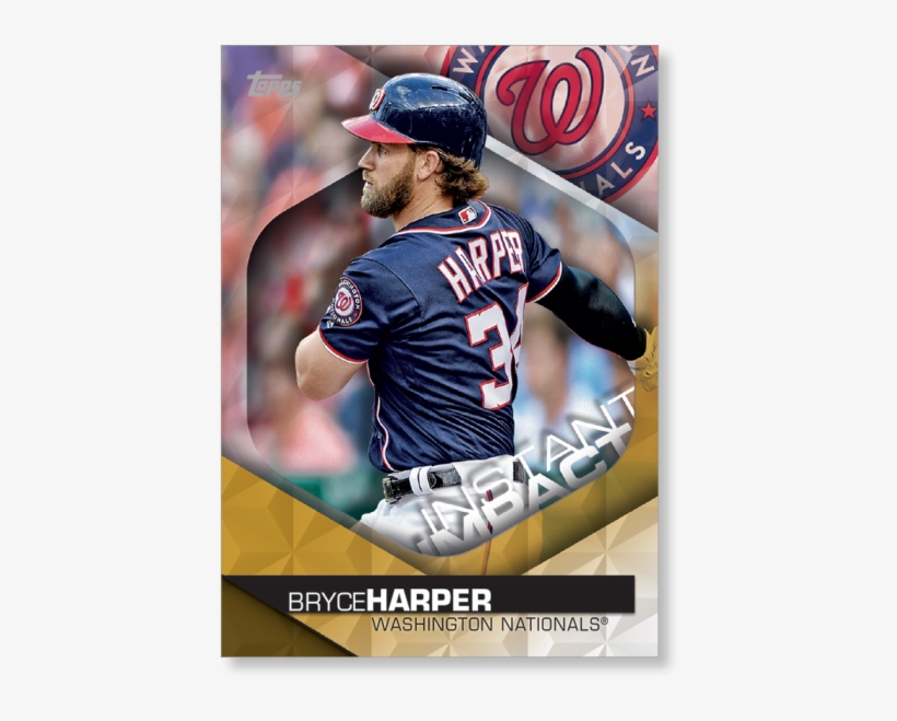 2018 Topps Baseball Series 2 Bryce Harper Instant Impact, transparent png
