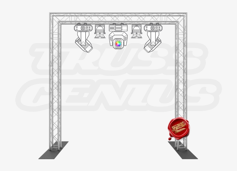 10-foot Truss Goal Post Kit F24 Square Aluminum Truss, transparent png