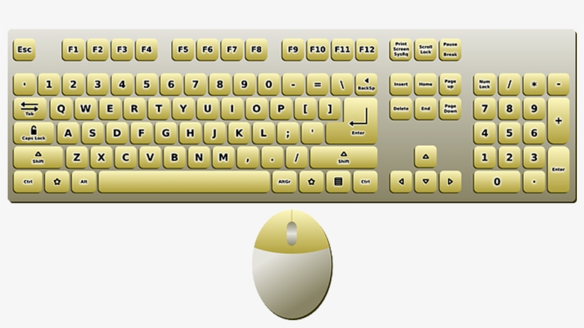 Mouse E Teclado De Computador Em Png, transparent png