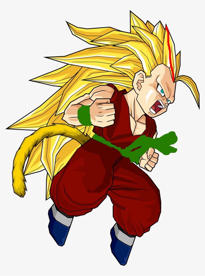 Kid Goku Ssj3, transparent png