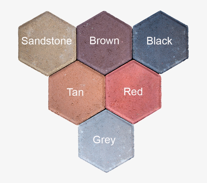 Hexagon Paver 50mm, transparent png