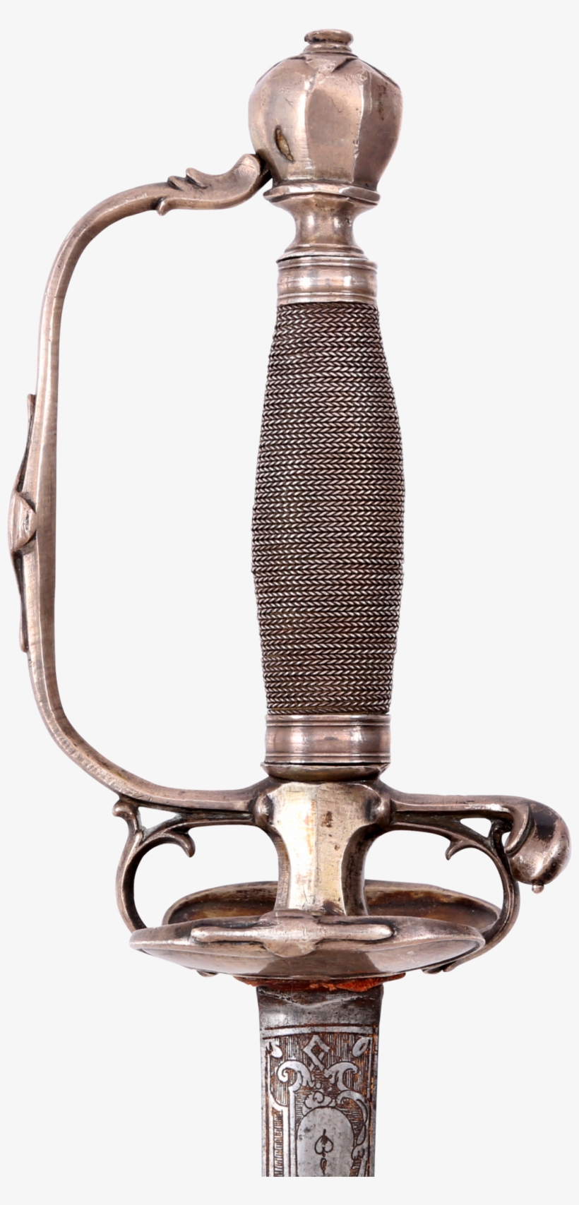 A Fine French Silver Hilted Smallsword C, transparent png