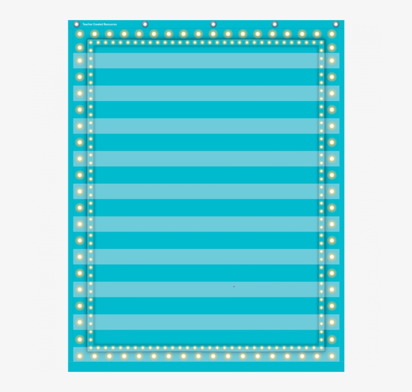 Light Blue Marquee 10 Pocket Pocket Chart By Teacher, transparent png