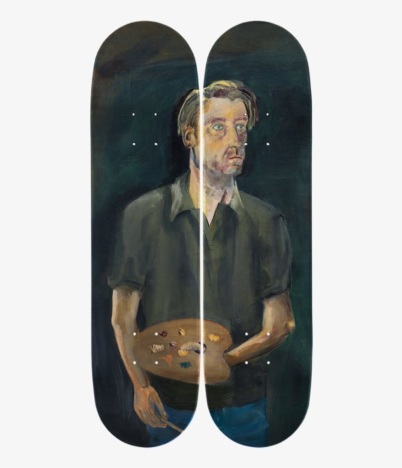 Albert Oehlen Selbstporträt Mit Palette Hs, transparent png