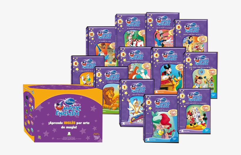 Disney Magic English X 12 Dvd's, transparent png