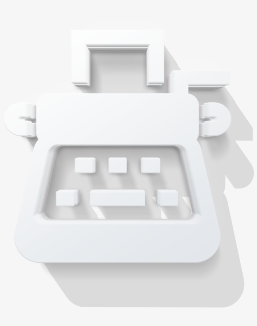 Typewriter-icon, transparent png