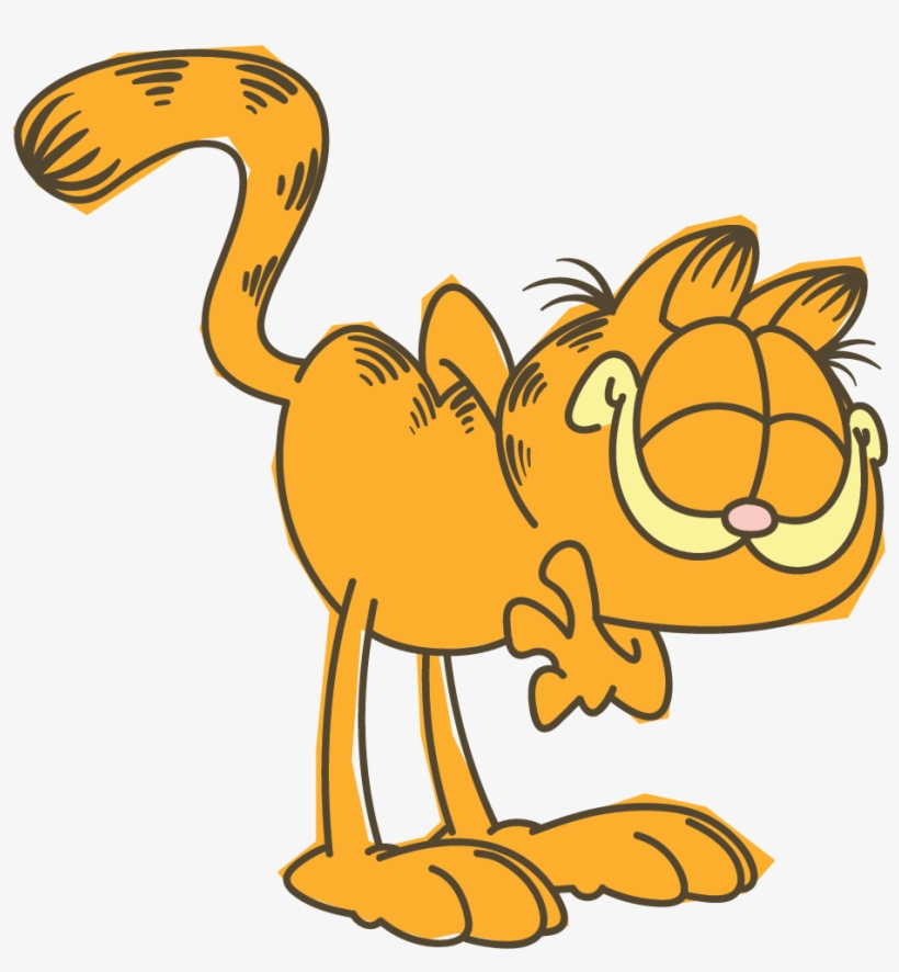 Garfield Line Messaging Sticker, transparent png