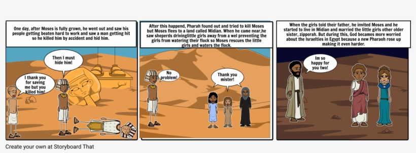 Moses Flees To Midian, transparent png