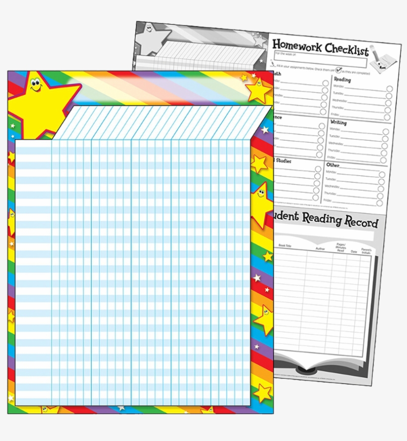 Rainbow Stars Incentive Chart, transparent png