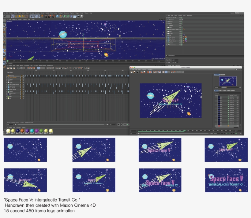 "space Face 5" Made With Maxon C4d And After Effects, transparent png