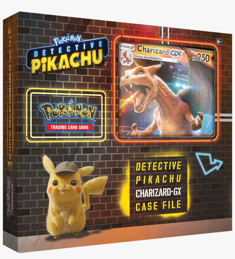 Detective Pikachu Charizard Gx Case File Contains One, transparent png