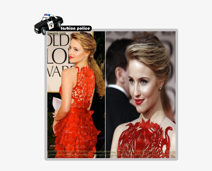ظهرت Dianna Agron في فستان أحمر ناري من تصميم Giles, transparent png