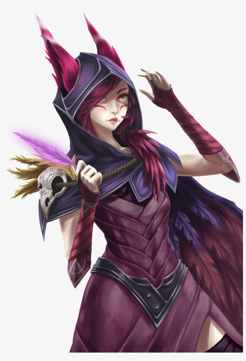 Xayah By Zeke-yggrassil Hd Wallpaper Fan Art Artwork, transparent png