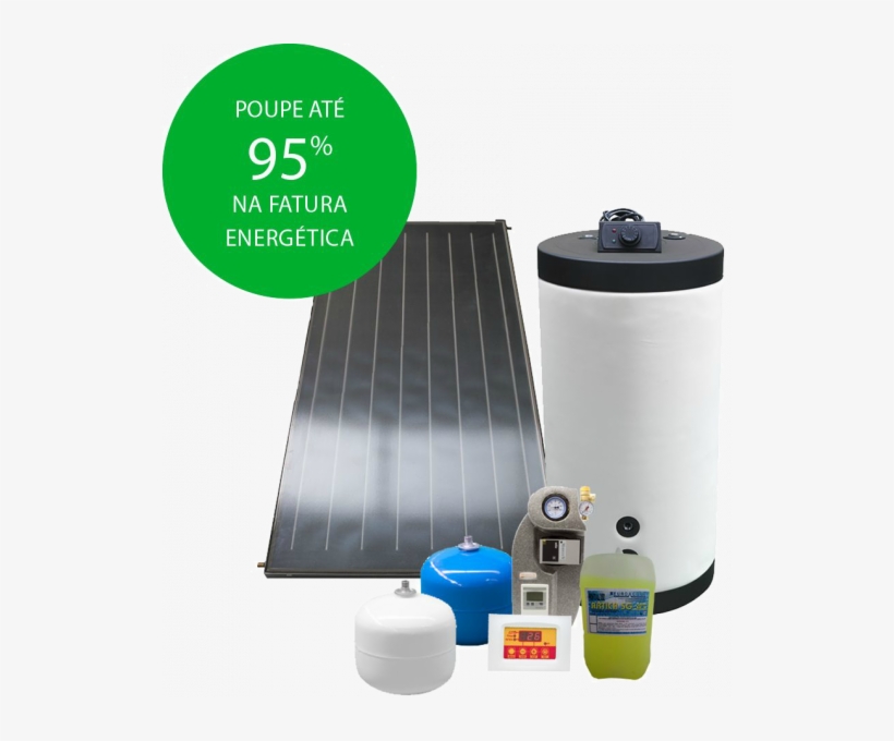 Kit Solar Térmico De Circulación Forzada Con Depósito, transparent png