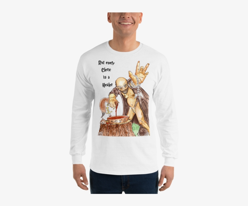 "not Every Cleric Is A Healer" Long Sleeve T-shirt, transparent png