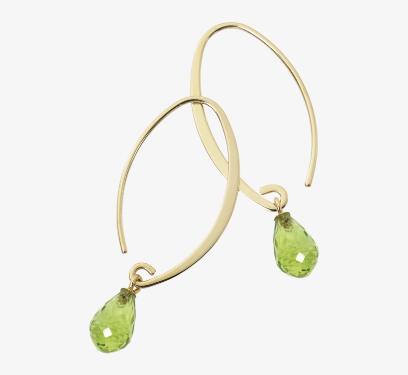 Carla Peridot Drop Earrings, transparent png
