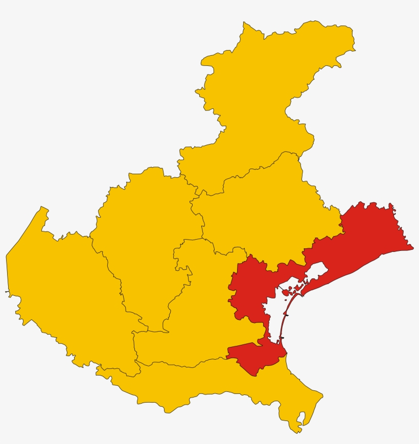 Map Of Metropolitan City Of Venice, transparent png