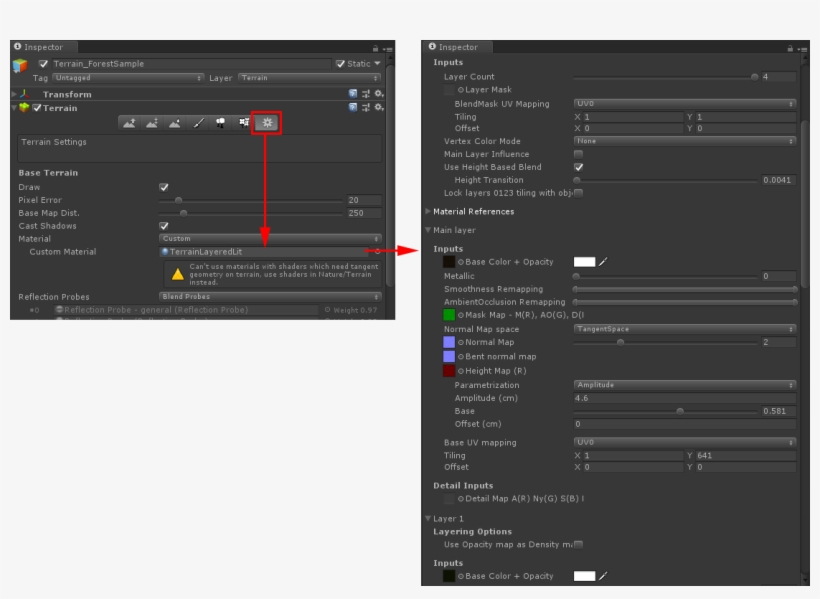 Instead, Look For The Material Applied To Your Terrain,, transparent png