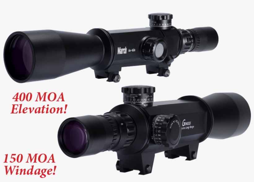 March Genesis 6 60x56mm Fma Mt Moa Reticle Extreme, transparent png