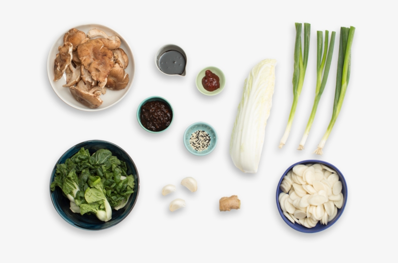 Korean Rice Cakes With Shiitake Mushrooms, Napa Cabbage, transparent png