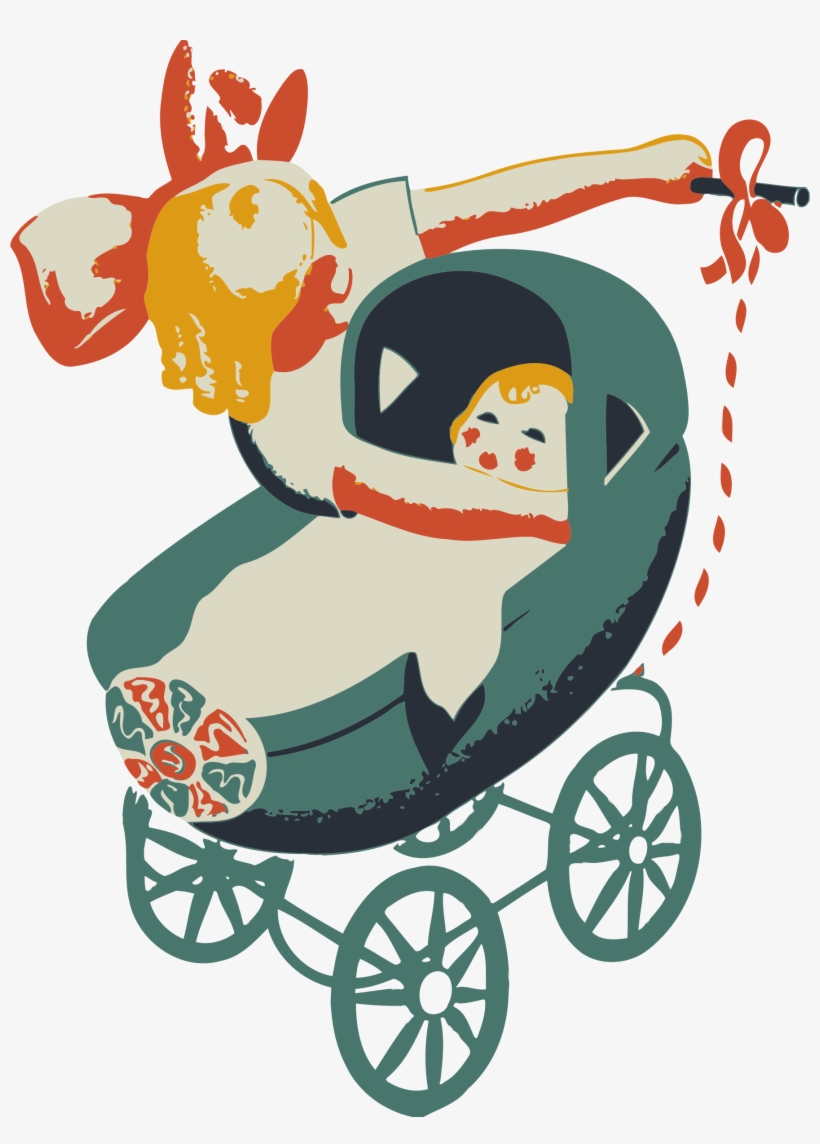 This Free Icons Png Design Of Girl With Buggy, transparent png