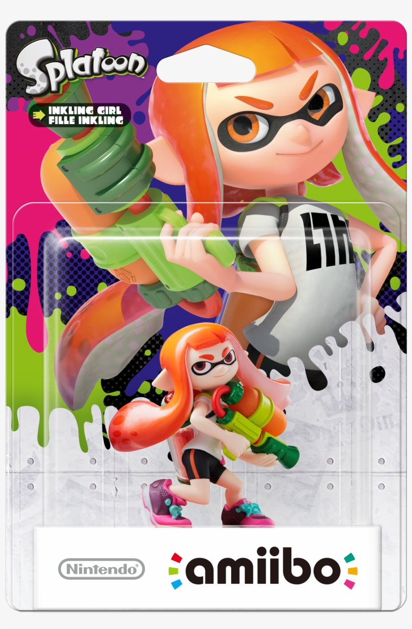 Amiibo - Splatoon - Inkling Girl - Box, transparent png