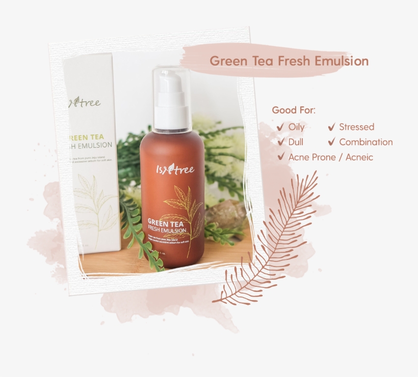 Green Tea Fresh Emulsion, transparent png