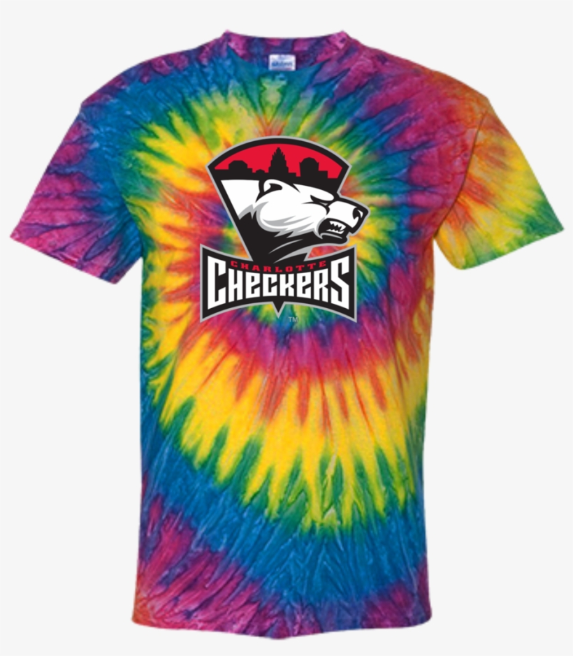 Charlotte Checkers Youth Tie Dye T-shirt, transparent png