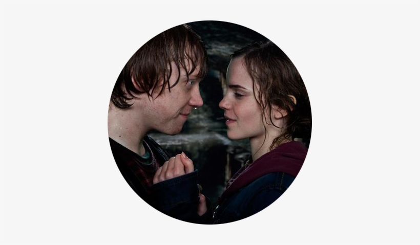 Com Couple Emma Watson Girl And Boy Hermione Granger - Ron And Hermione Kiss, transparent png