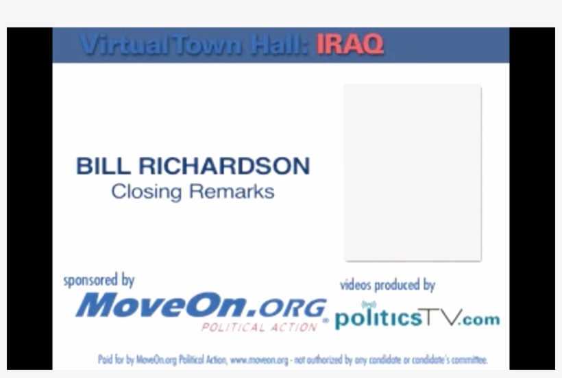 Bill Richardson Closing Remarks - Software, transparent png