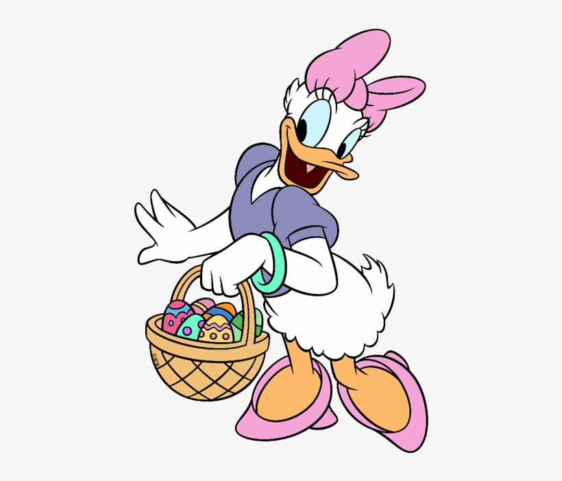 Image Result For Daisy And Donald Easter Daisy Duck Easter 450x628 Png Download Pngkit