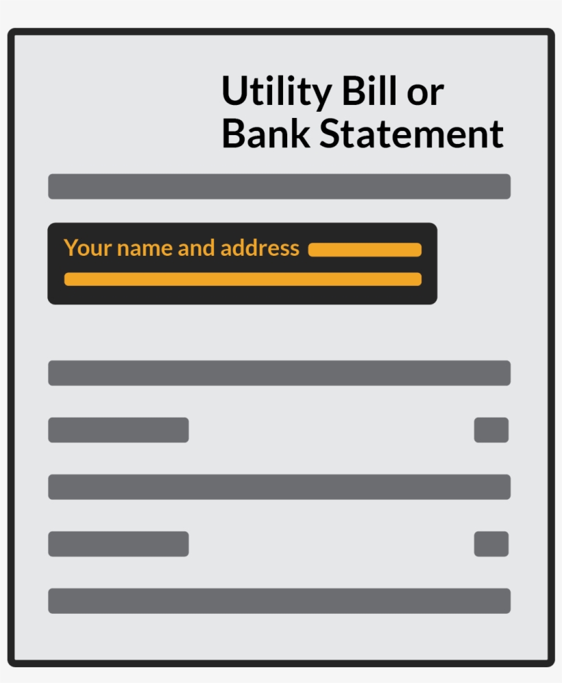 Utility Bill) With Your Name And Address On It, Dated Computer Data