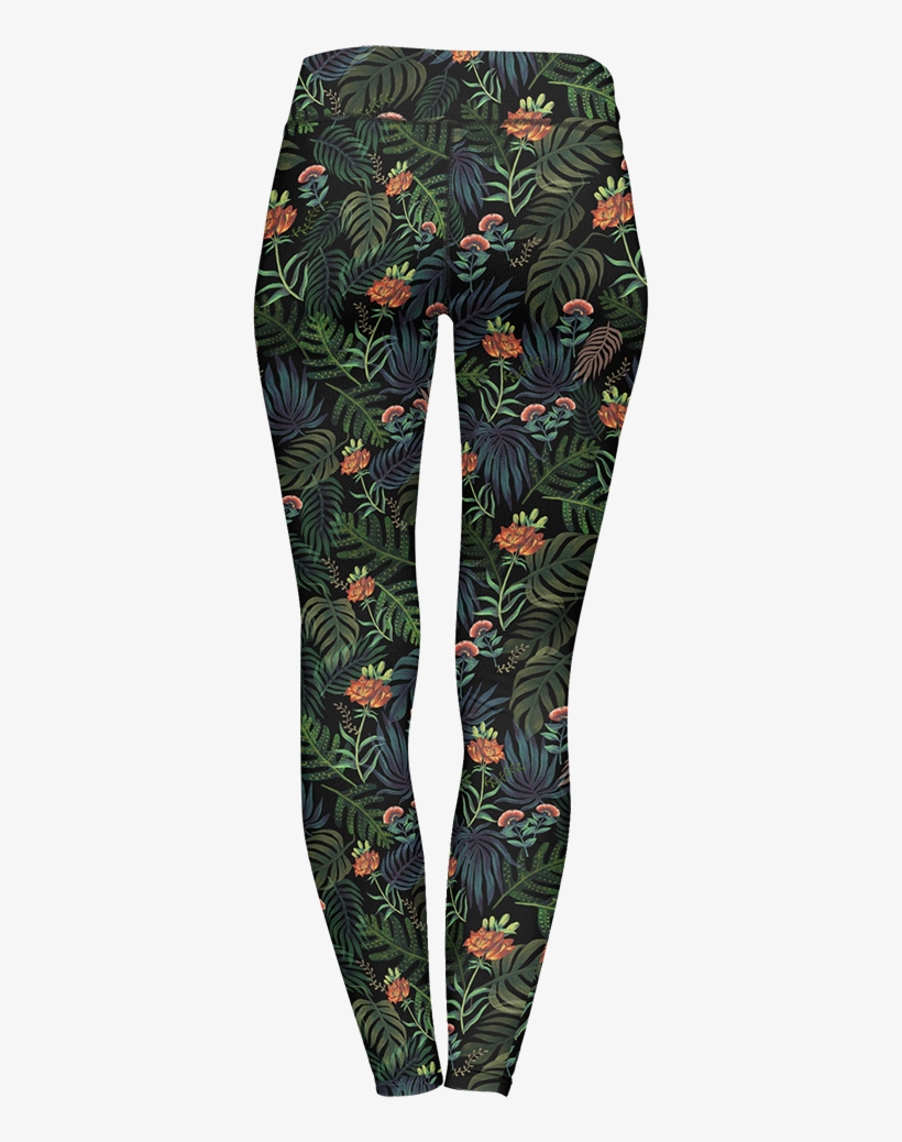 Dark Jungle Leggings - Trousers, transparent png