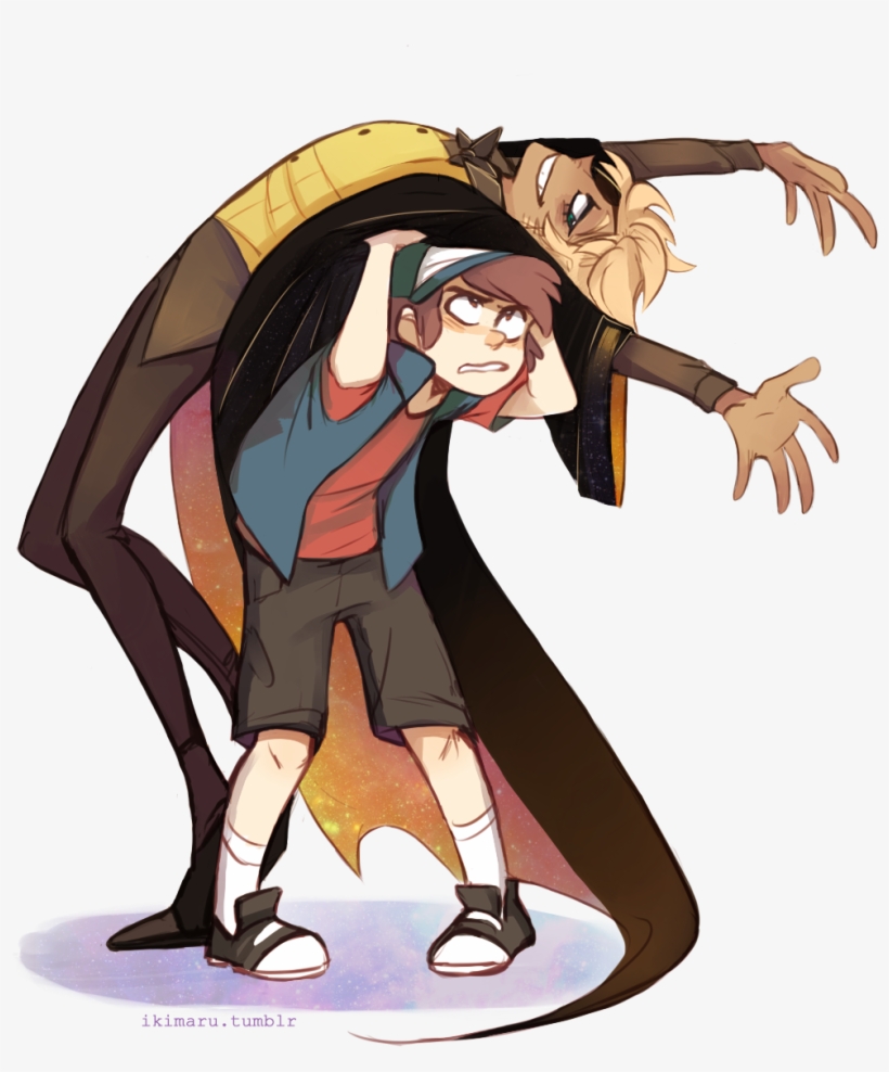 “bill Wtf ” - Bill Cipher Human And Dipper, transparent png