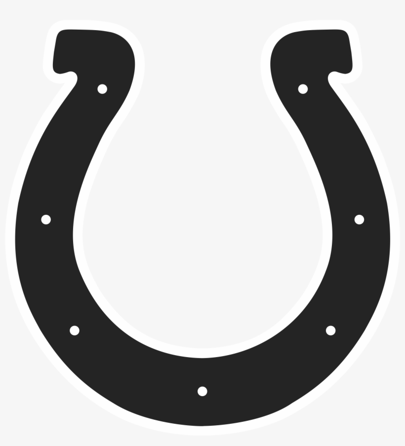 Indianapolis Colts Logo Black And White - Horseshoe Clipart, transparent png