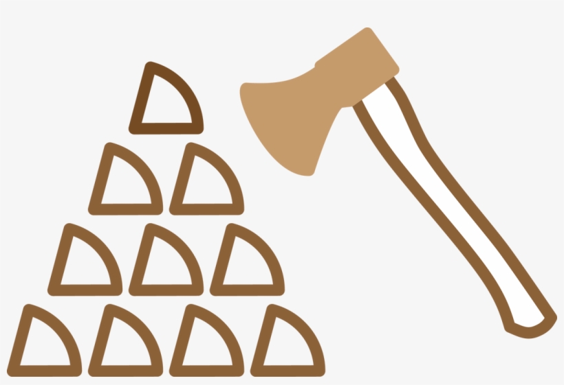 Firewood Stack And Ax Icon For Above And Beyond Tree - Firewood, transparent png