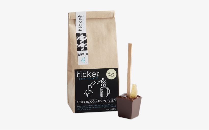 Gingerbread Hot Chocolate Sticks - Hot Chocolate 3pack - Peppermint Natural By Ticket, transparent png