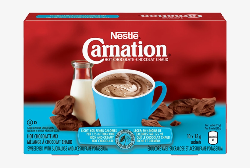 Carnation Hot Chocolate Light, transparent png