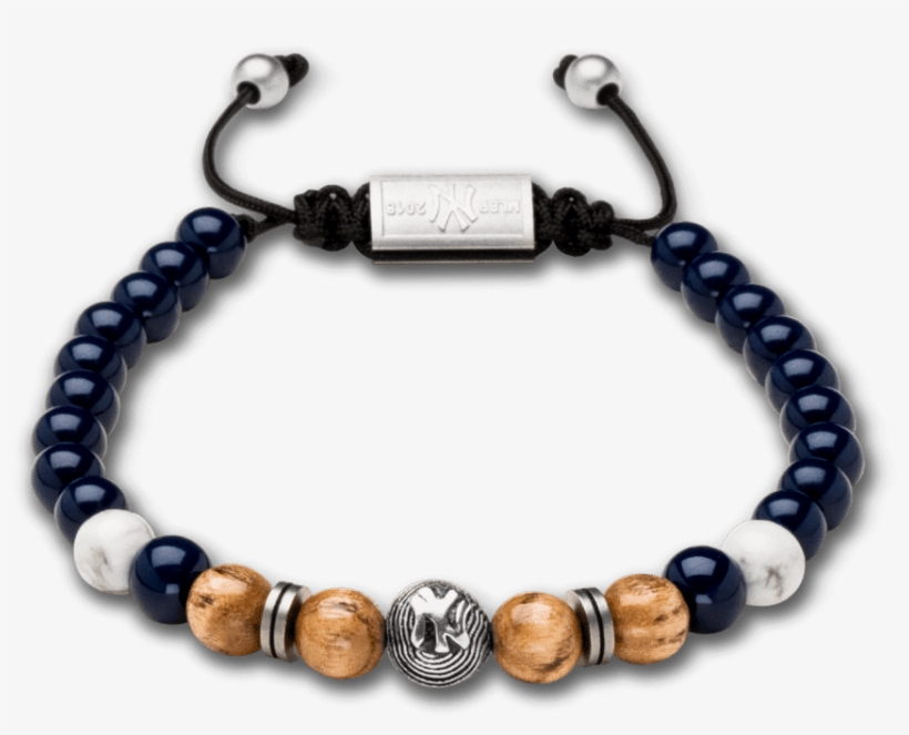 New York Yankees™ Steel Macrame Bracelet 8mm - Bracelet, transparent png