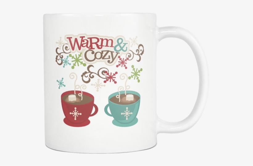 Warm And Cozy Hot Cocoa Or Coffee Mug - Clip Art, transparent png