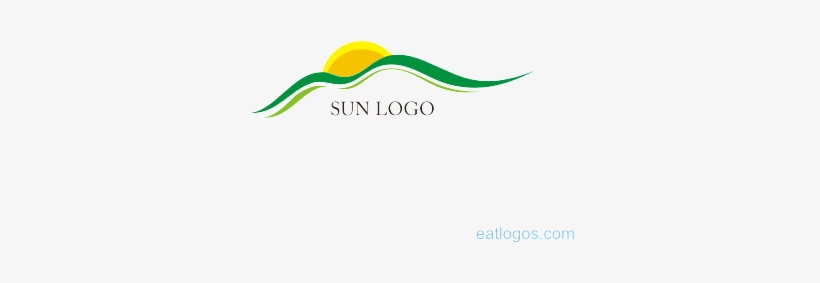 Sun With Hills Logo Design Download - Illustration, transparent png