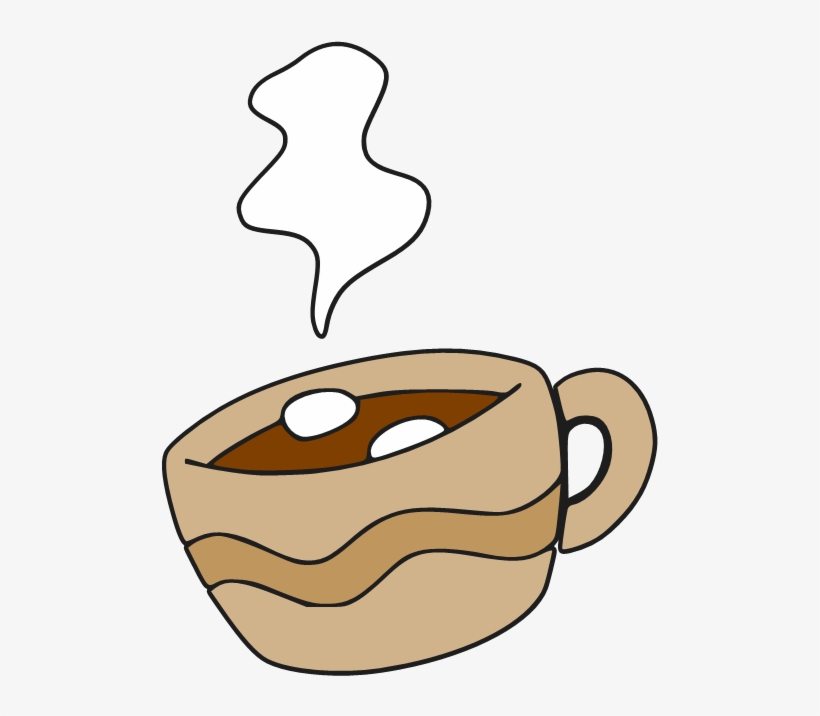 Hot - Cartoon Hot Chocolate With Marshmallows, transparent png