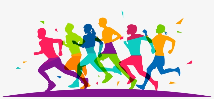 Ipad - Clip Art People Running, transparent png