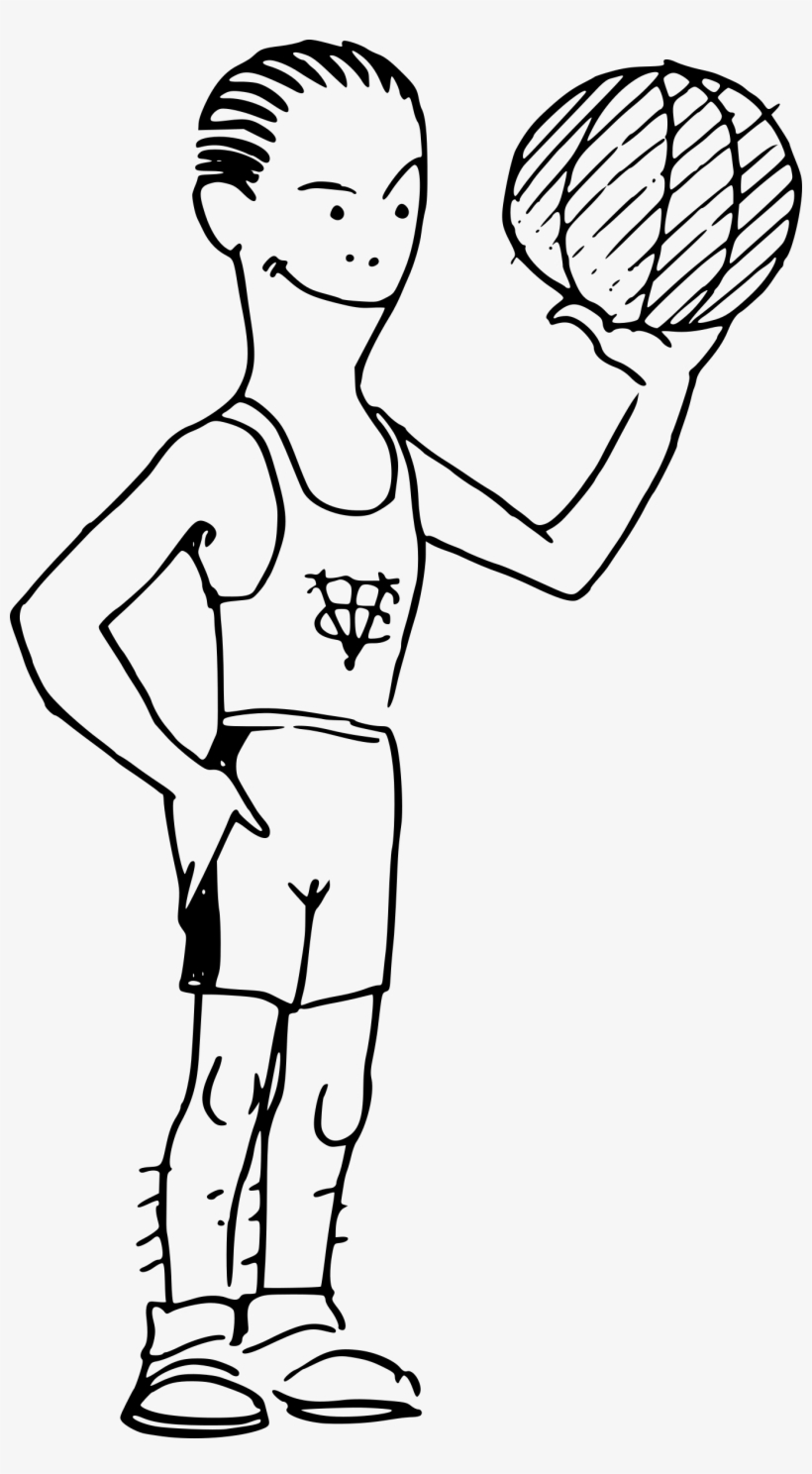 Basketball Guy Banner Library Download - Clip Art, transparent png