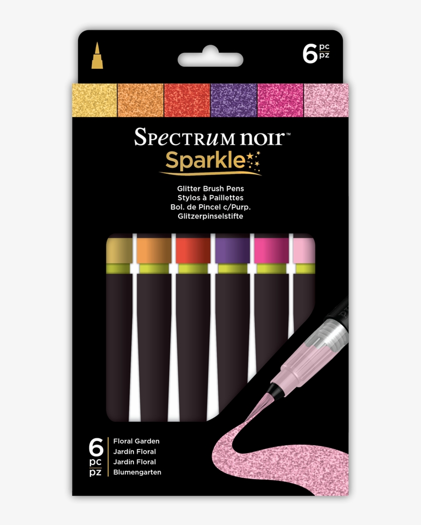 Spectrum Noir Sparkle Glitter Brush Pen Metallics,, transparent png