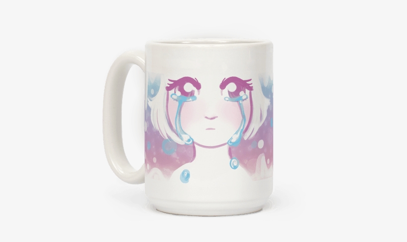 Anime Girl Tears Coffee Mug - Pride Mugs, transparent png
