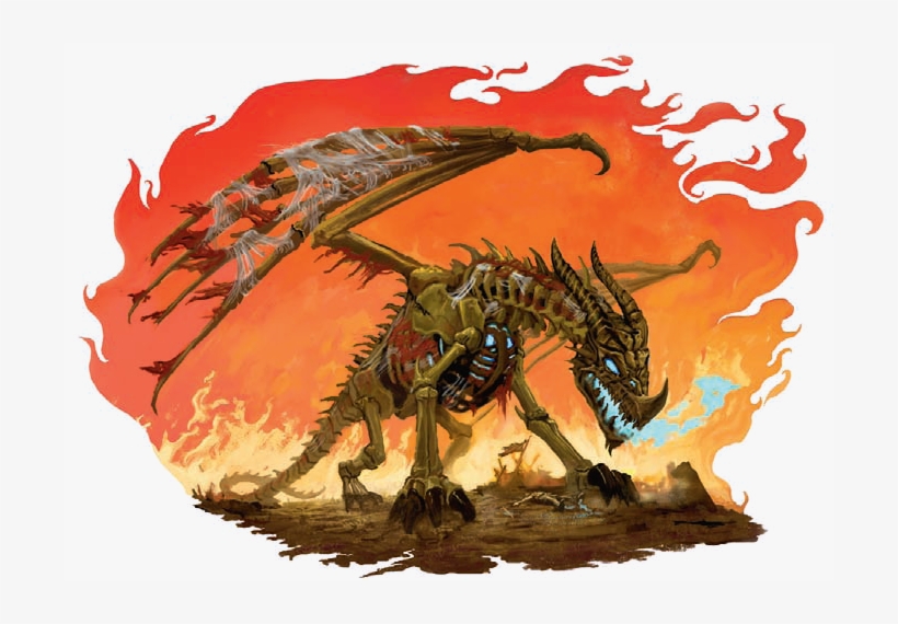 Dragotha - Skeletal Red Dragon, transparent png