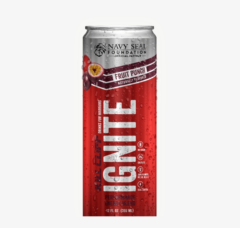 No Sugar - Calories - B-vitamins - Electrolytes - Kill Cliff Ignite, transparent png