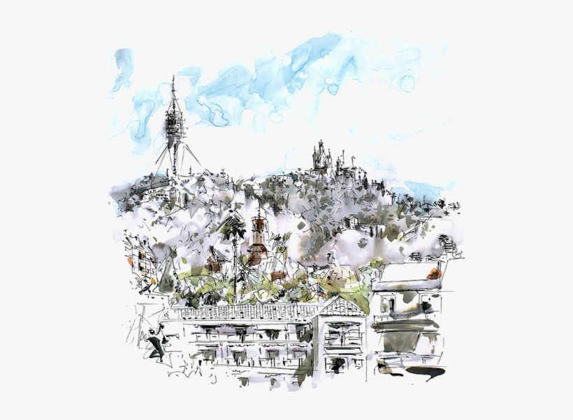 La Puerta Del Dragón - Watercolor Painting, transparent png