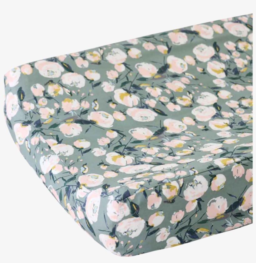 Blythe's Sage, Blush, And Ivory Floral Fitted 2-sided - Common Sage, transparent png